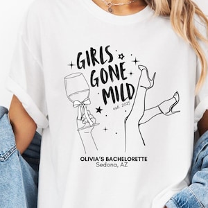 Girls Gone Mild Bachelorette Comfort Colors Shirt, Luxury Bridal Shower Matching Outfit Bridesmaid Spa Trip Group Shirt, Lux Bach Party Tee