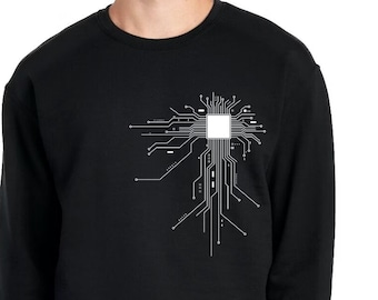 CPU Heart Sweatshirt, Computer Sweatshirt, Computer Heart Sweatshirt, Developer T-Shirt, Computer Engineer Shirt, CPU Sweatshirt