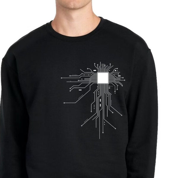 CPU Heart Sweatshirt, Computer Sweatshirt, Computer Heart Sweatshirt, Developer T-Shirt, Computer Engineer Shirt, CPU Sweatshirt