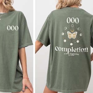 000 Completion Comfort Colors Shirt, A New Beginning Is Near T-Shirt, Angel Number Shirt, Number Meaning Shirt, Manifesting Good T-Shirt