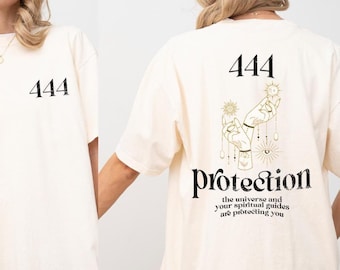 444 Protection Comfort Colors Shirt, The Universe And Your Spiritual Guides Are Protecting You T-Shirt, Angel Number Shirt, Celestial Shirt