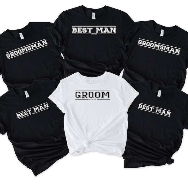 Groom Party Shirt,Groom Shirt,Personalized Groom Shirt, Classic Groom T-Shirt, Memorable Wedding Day, Customizable Groom Shirt,Maid of honor