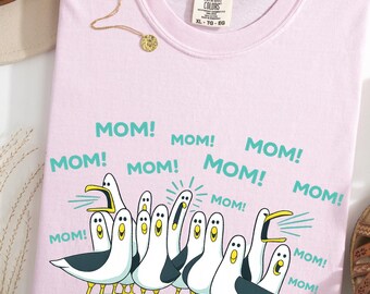 Comfort Colors® Seagull Mom Mom Mom - Personalized Shirt - Funny Mother's Day Gift For Mom - Disney Nemo T-Shirt - Finding Nemo Sweatshirt
