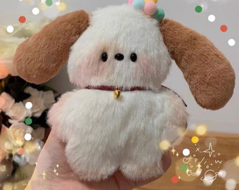 Handmade Puppy Plush Toy, Kawaii Dog Plush Toys Pendant, Birthday Gifts for Girls, Customized dolls, Personalized Gifts