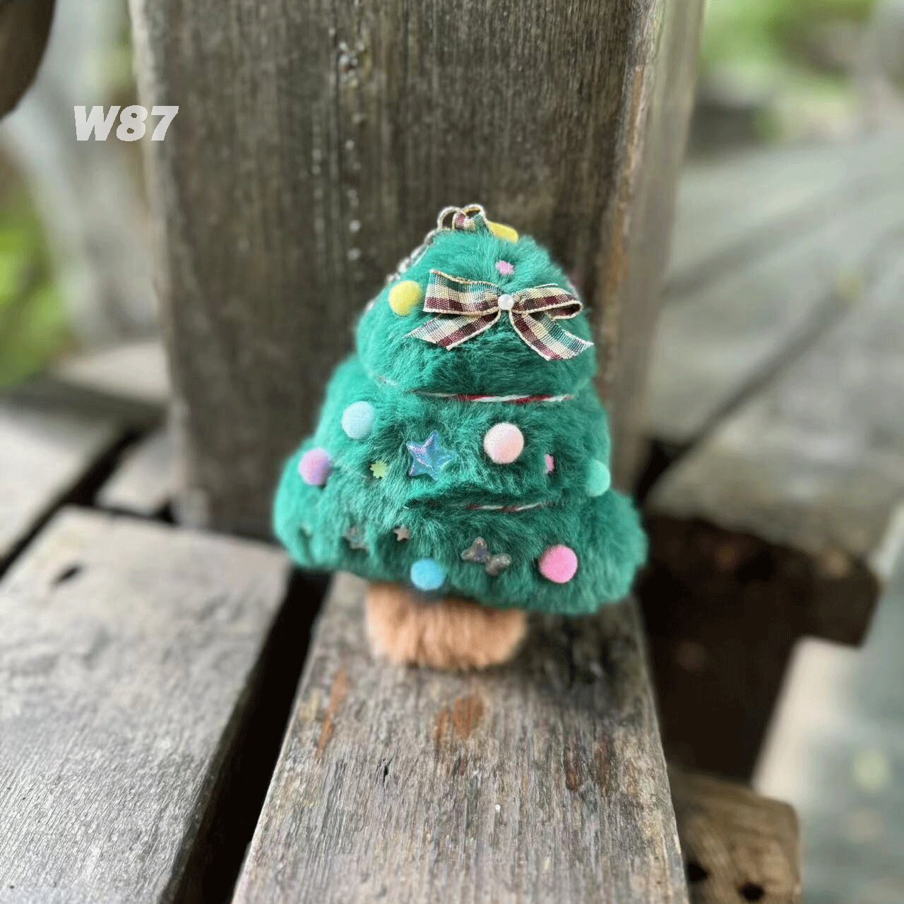 Handmade Plush Christmas Tree Bag Charm, Plush Toy, Gift for Her, Personalized Gifts