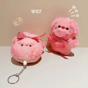 Peluche porcelet faite main, cadeau pour couple, pendentif peluche cochon kawaii, cadeaux pour filles, décoration d'intérieur, sur mesure, cadeaux personnalisés