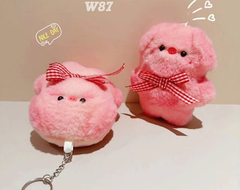 Handmade Piglet Plush Toy, Couple&#39;s Gift, Kawaii Pig Plush Toys Pendant, Gifts for Girls, Home Decor, Customized, Personalized Gifts