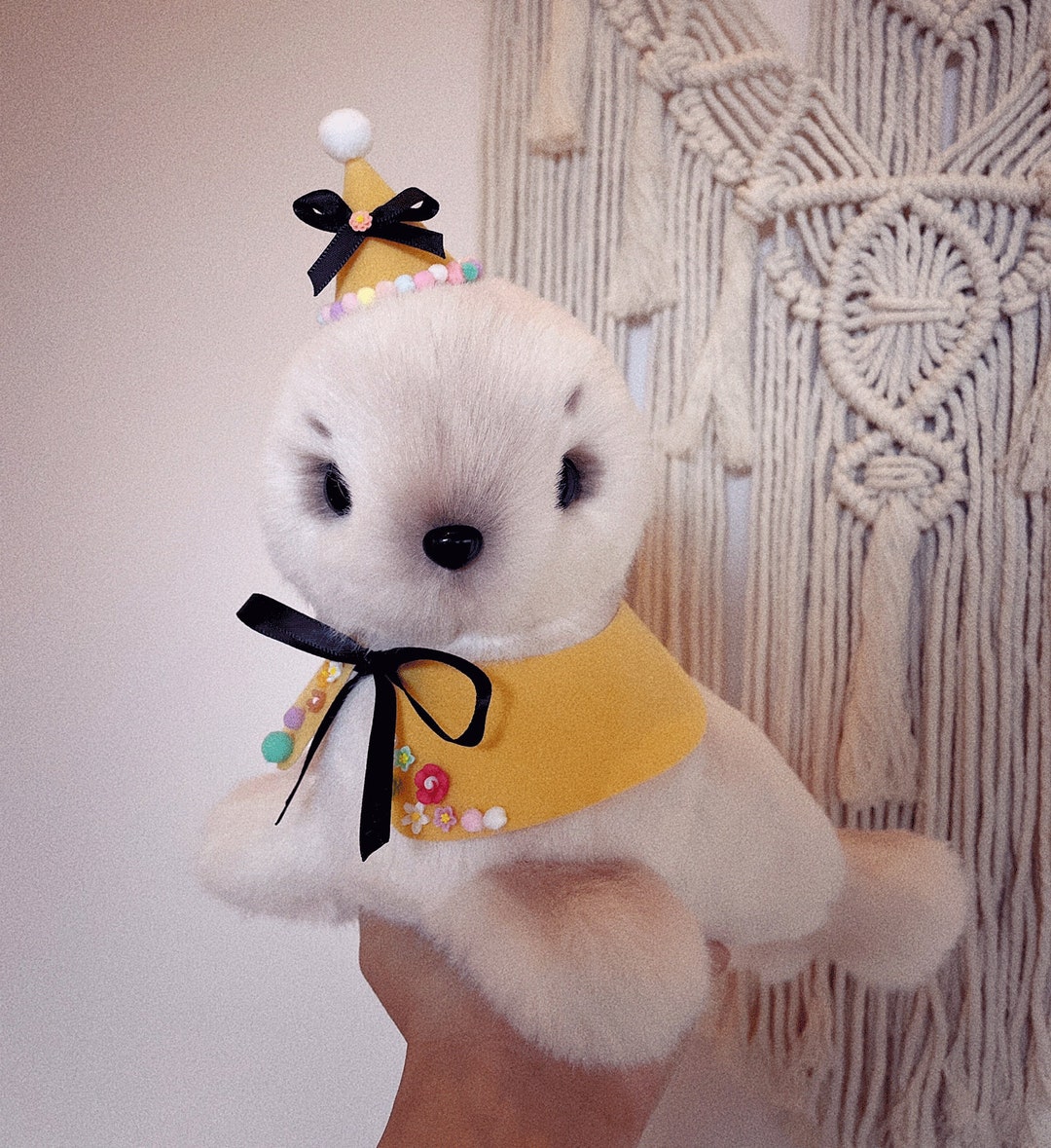 Handmade Seals Plush Toy Plush Seals Doll Stuffed Plush Etsy