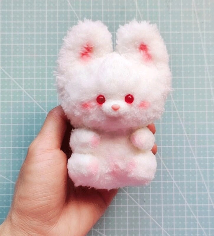 2 Colors Handmade Plush Rabbit Toy Stuffed Plush Toys Etsy