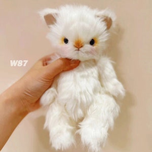 Handmade Cat Plush Toy, Stuffed Plush Toys, Birthday Gifts for Girls, Home Decor, Movable Dolls, Personalized Gifts