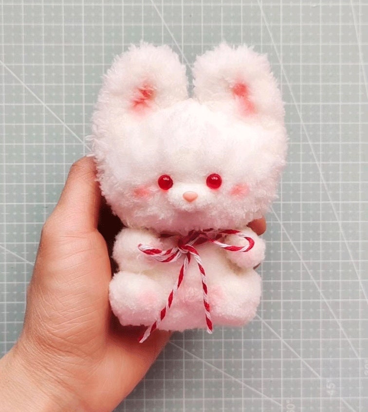2 Colors Handmade Plush Rabbit Toy Stuffed Plush Toys Etsy