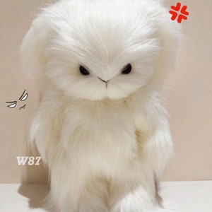 Handmade Plush Rabbit Toy, Stuffed Mood Bunny Plush Toys, Angry Rabbit Plush, Birthday Gifts for Girls, High Quality, Personalized Gifts