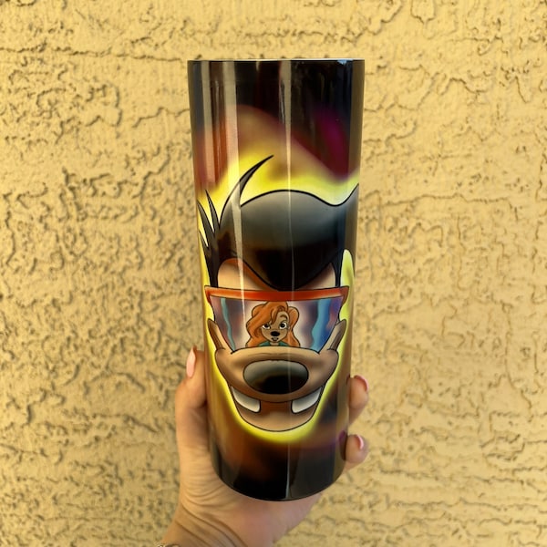 Powerline goof and Roxanne stainless steel 20 oz tumbler