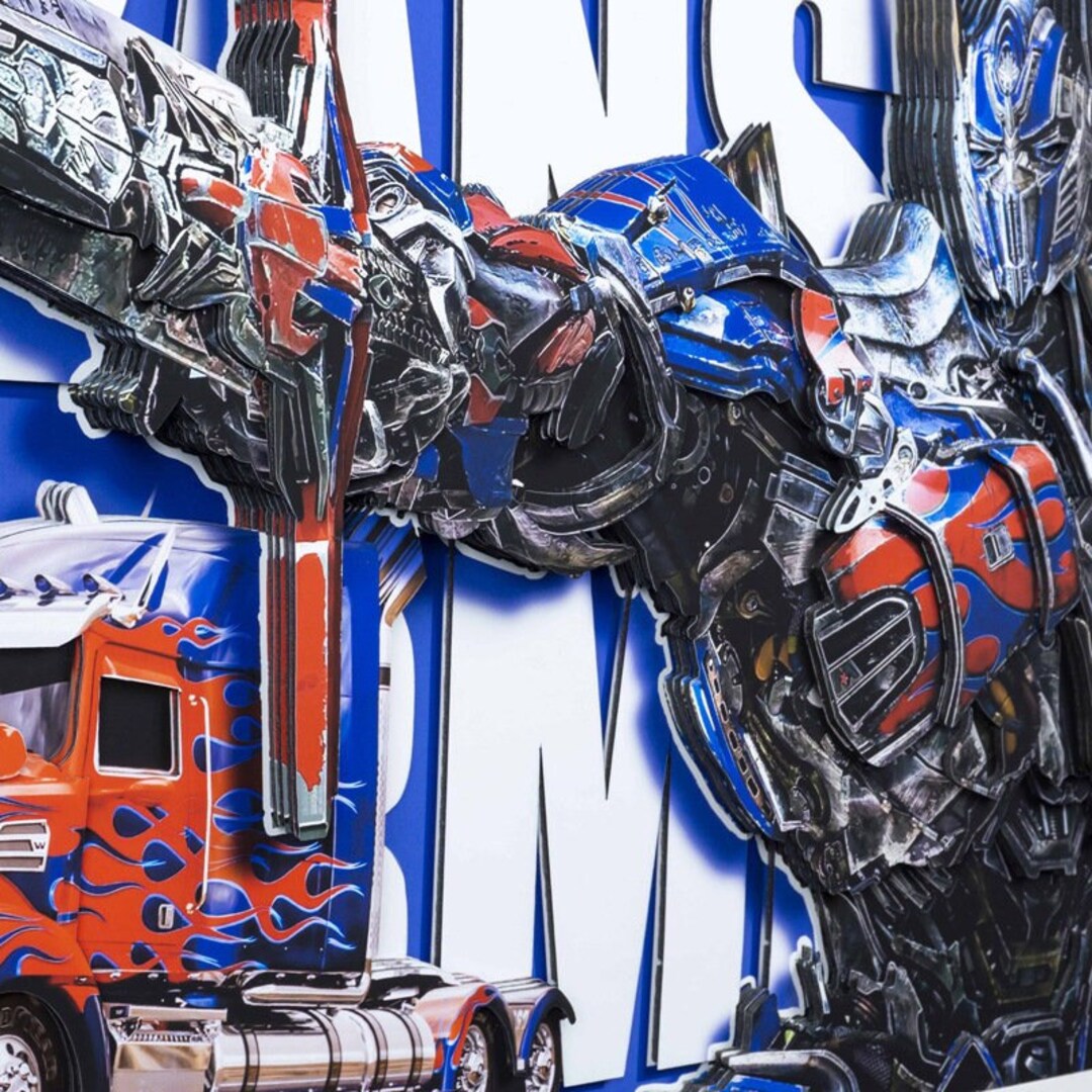 Transformers 3D Paper Art transformers Collage Art Etsy