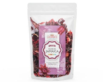 Flor de Jamaica Kräutertee: A great Way to Boost Your Health - Heiß oder Kalt brauen - hochwertige Quelle für Hibiskus Tee - 8oz