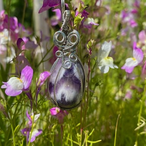Wire-Wrapped Amethyst Pendant