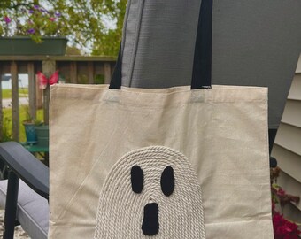 Draagtas Halloween macramé spook