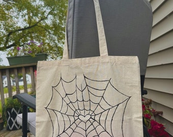 Heart Spiderweb Tote Bag