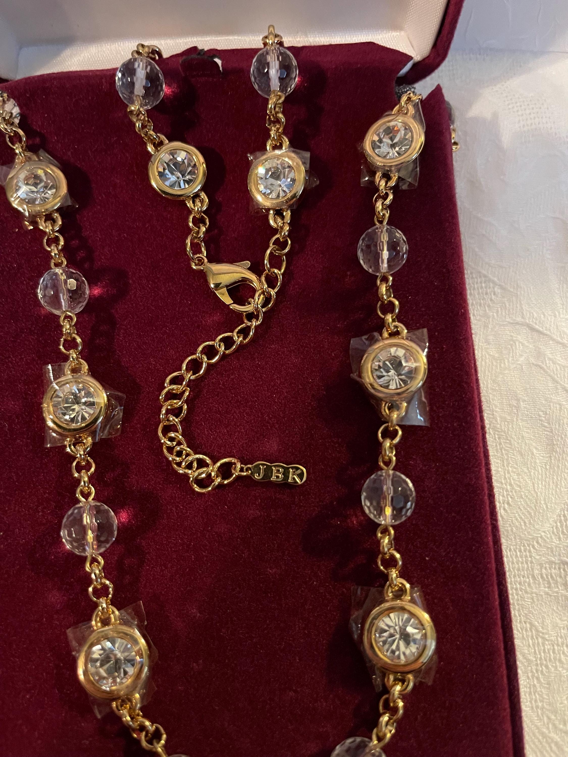 Camrose and Kross JBK Crystal Orbs and Gold Plated Necklace. - Etsy