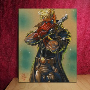 Grifter Comic Art Illustration Artist Signed Fine Art PRINT 8.5x11