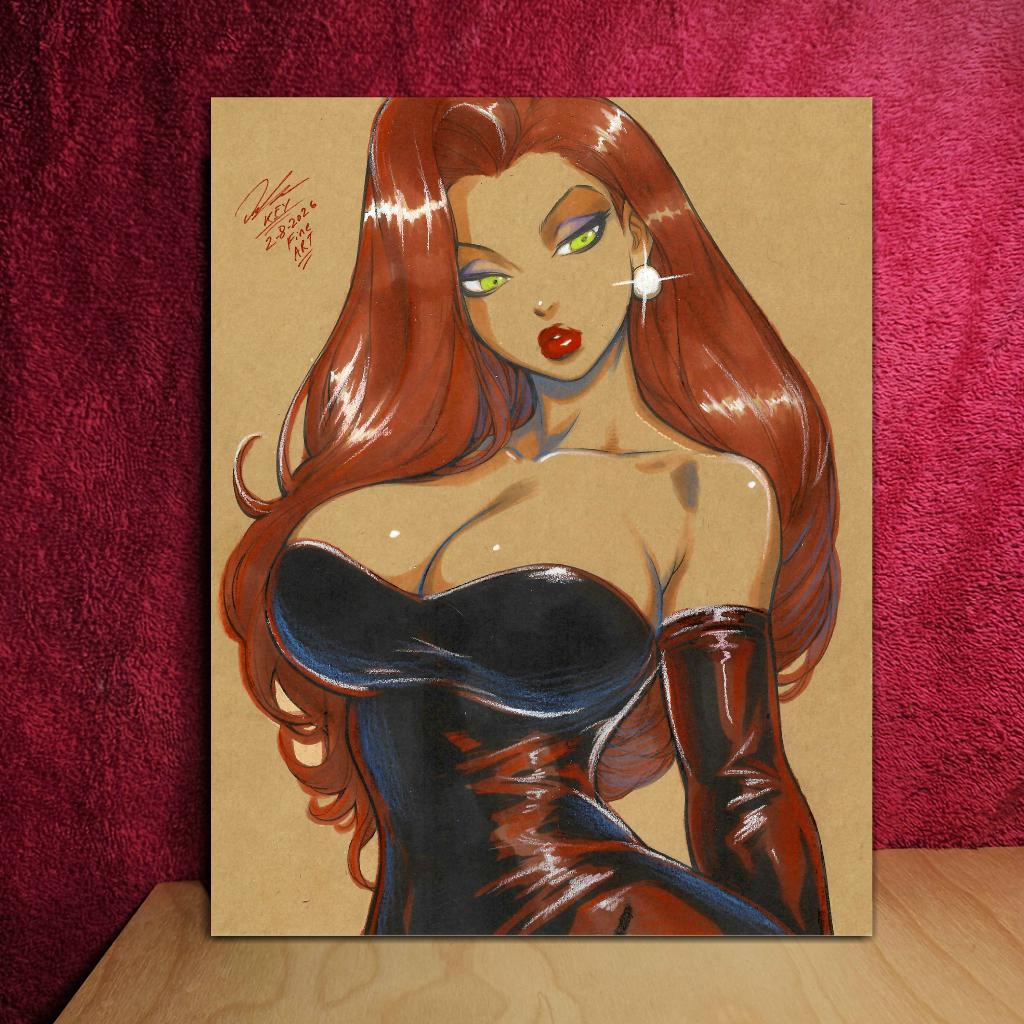 Jessica Rabbit Cartoon Art Illustration Artist Signed Fine Art PRINT 8 ...