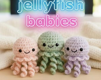 Baby Jellyfish Crochet Pattern – Amigurumi PDF – Beginner Friendly – Instant Digital Download – English (US Terms)