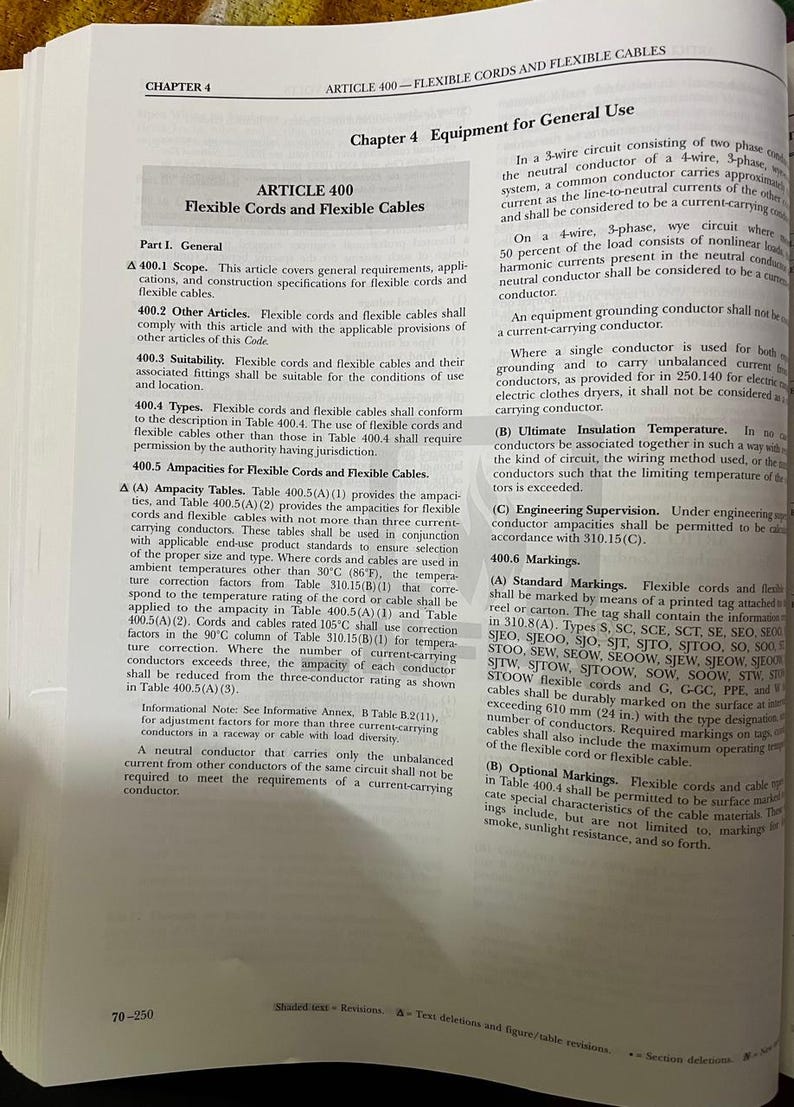 NFPA 70, National Electrical Code, 2020 Edition Etsy