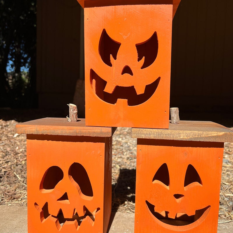 Wooden Jack O Lantern Box - Etsy