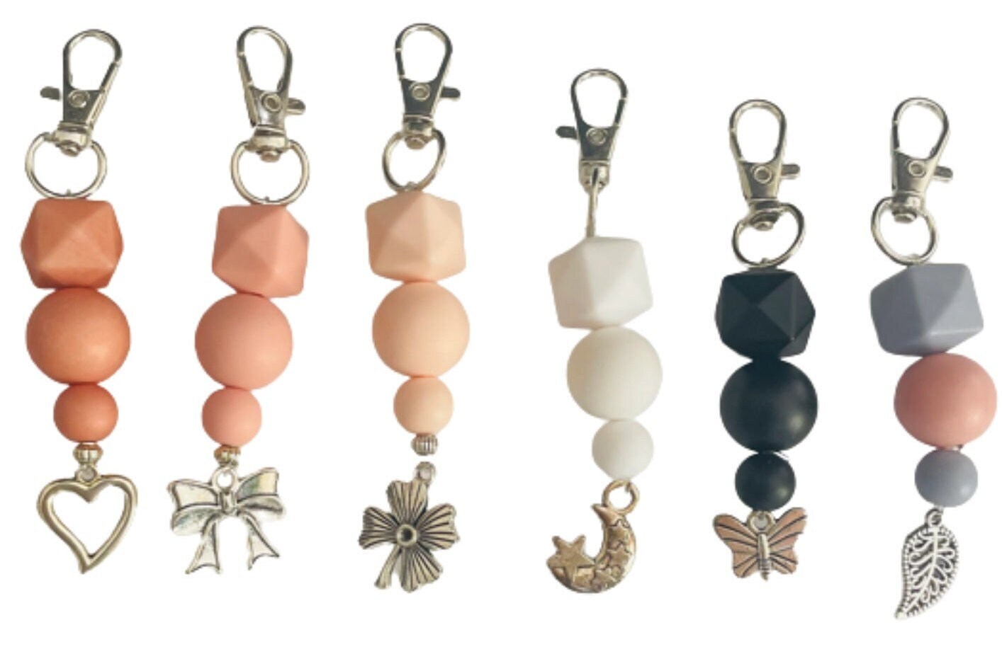 Lobster Clip Keyring (Silver Plated) | The Whimsical Bead