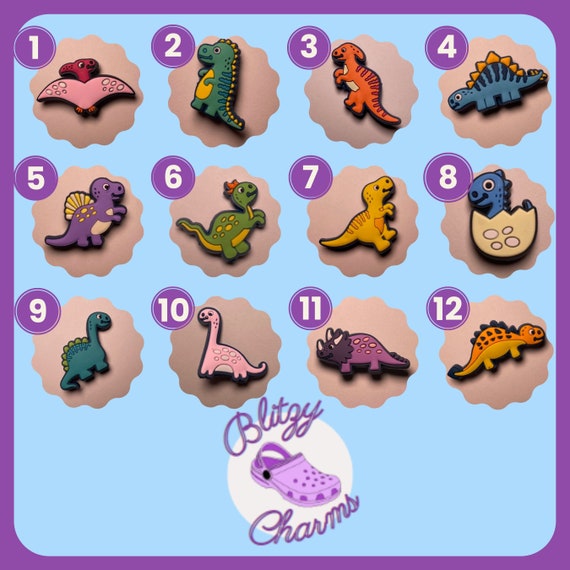 Dinosaur croc charms