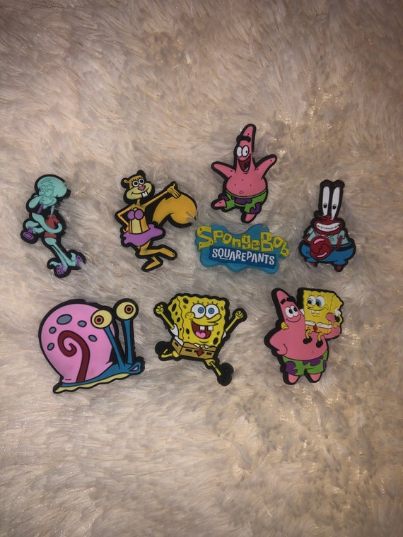 croc charms spongebob