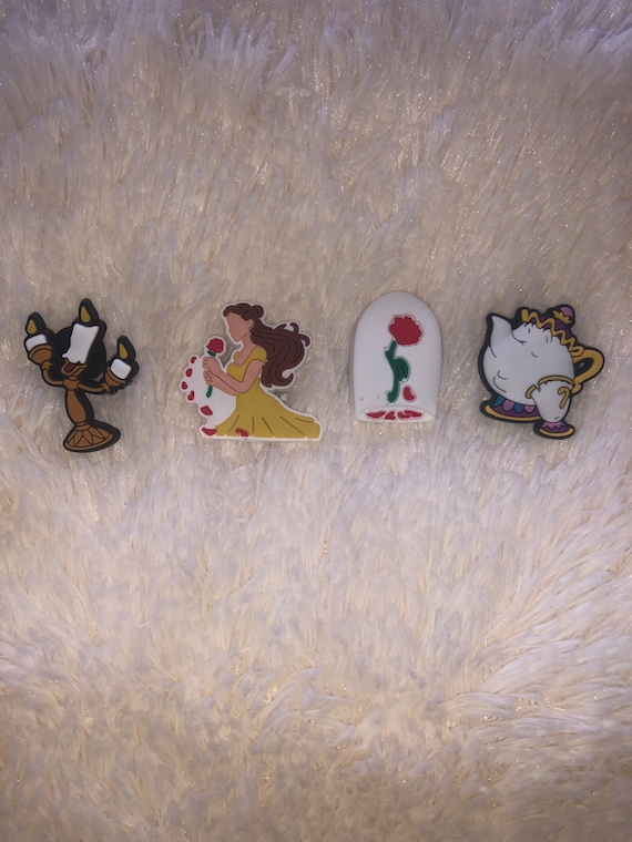 Beauty and the beast Croc charms