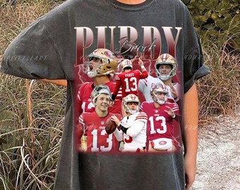 Vintage Brock Purdy 90s shirt, Brock Purdy sweatshirt, Football shirt, Retro 90s Graphic Design Football Bootleg Gift