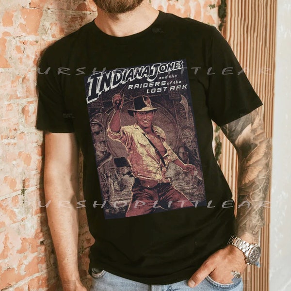 Vintage 90s Indiana Jones tshirt-Lost Ark-Disneyland Adventure