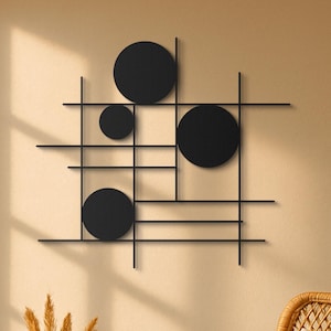 Modern Luxury Style Metal Wall Art, Home Decor, Geometric Wall Art, Abstract, Metal Wall Decor, Circular Abstract Wall Art, Gift For Her