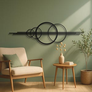 Scultura da parete con fiori in metallo oro nero 3D multistrato moderno arte floreale rustico Distressed Hanging Decor per interni ed esterni  15