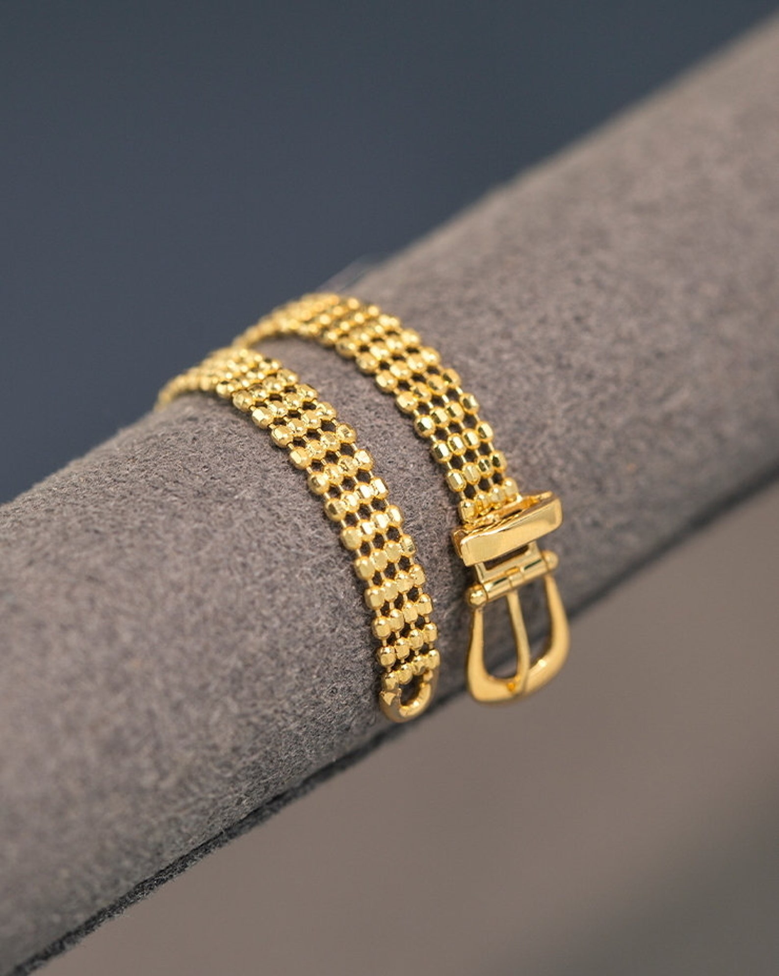 18K Gold Ring, Gold Ring, Real Gold Ring, Gold Chain Ring, Minimalist Ring Gold, Stacking Rings