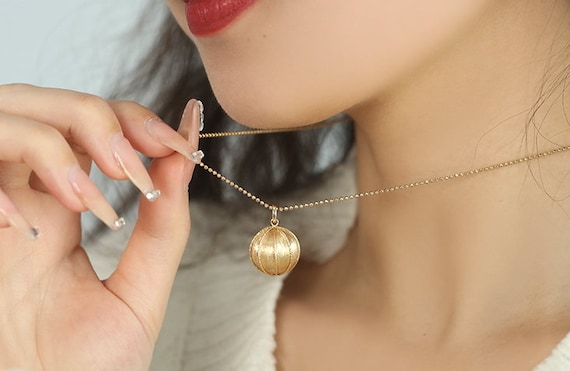 18K ゴールドペンダント、ゴールドボールペンダント、ゴールド 18K ゴールドペンダント、ゴールドボールペンダント、ゴールド