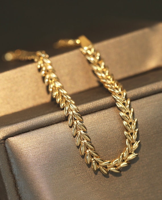 Gold sale bracelet real