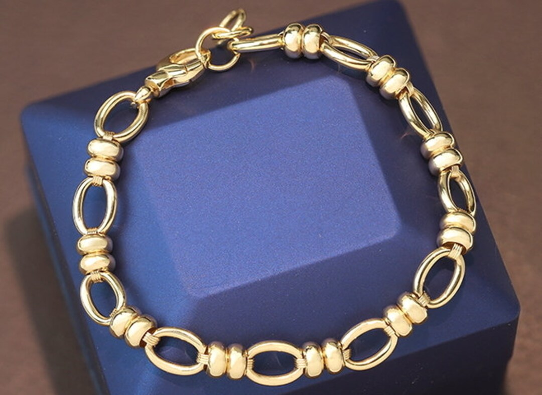 18k-gold-bracelet-gold-chunky-bracelet-gold-chain-bracelet-stacking