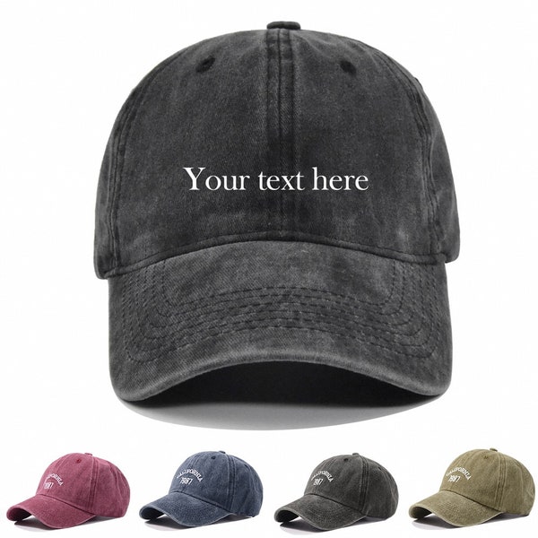 Benutzerdefinierte Hut-Custom Gestickter Hut-Personalisierte Dad Cap-Design für Ihren eigenen Hut -Personalisierter Hut