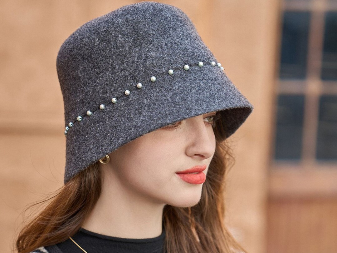 Women's Winter Bucket Hat, Fall/winter Wool Hat, Women's Sun Hat