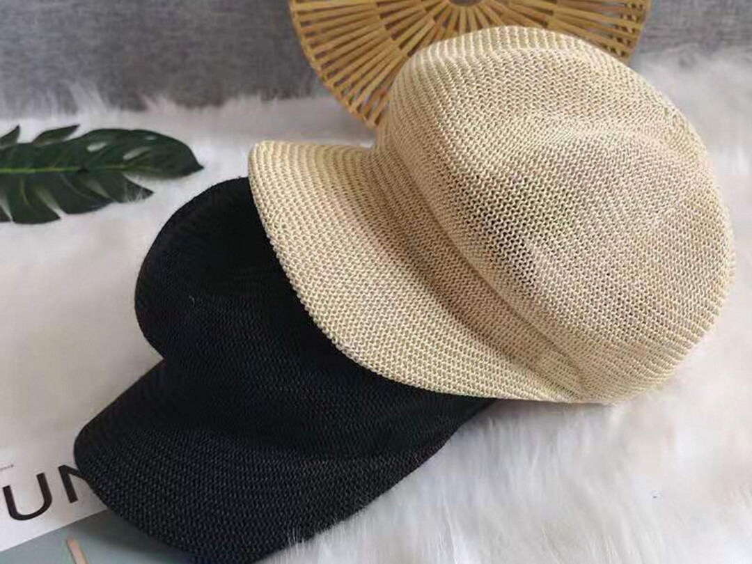 Handmadestraw Newsboy Cap straw Women Summer Hatnewsboy Etsy