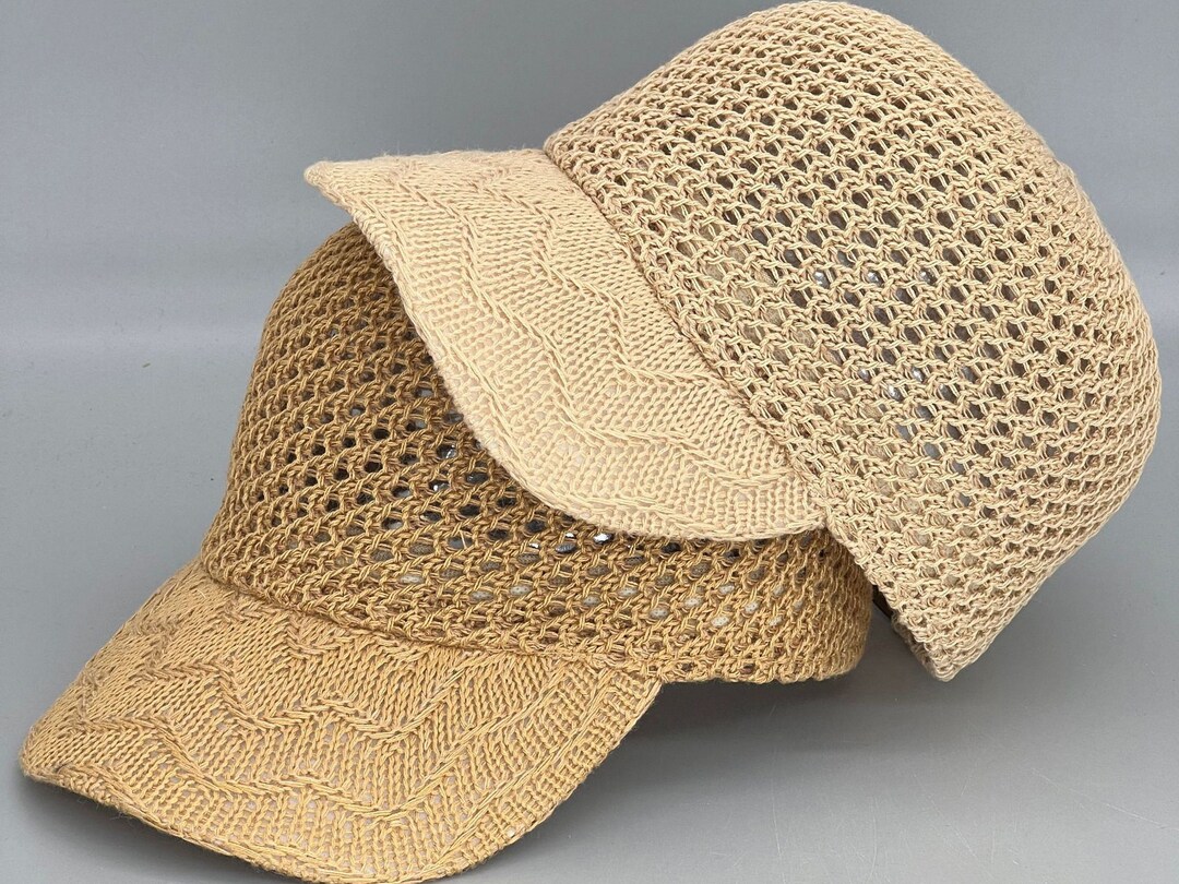 Baker Boy Capstraw Newsboy Capsummer Thinstraw Women Summer Etsy