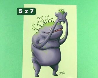 Goobbue Print | 5x7 | FFXIV | FF14