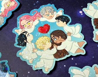 Pegatina de Alien Stage Anakt Garden / Pegatina de vinilo laminado holográfico de 3,5 pulgadas