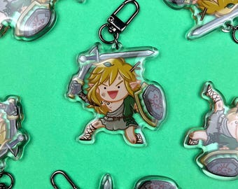 Llavero SwordSword Link: Charm acrílico de 2,5 pulgadas / Zelda Tears of the Kingdom