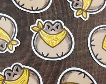 Pegatina de rana Pinto: pegatina laminada mate de 2,25 pulgadas.