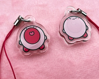 Kirby Mini Keychain | 1" Acrylic Charm | Phone Charm