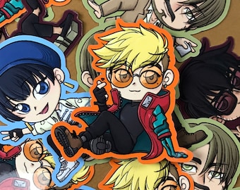 Pegatinas de Trigun Stampede / Pegatina de 3" / Vash / Wolfwood / Meryl / Roberto